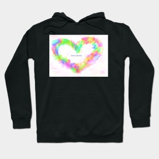 Rainbow Heart Love is Eternal Hoodie